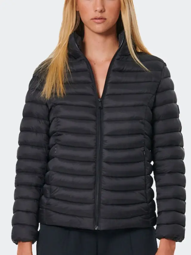 Body ActionΓυναικείο Puffer Μπουφάν για Χειμώνα Black - XL