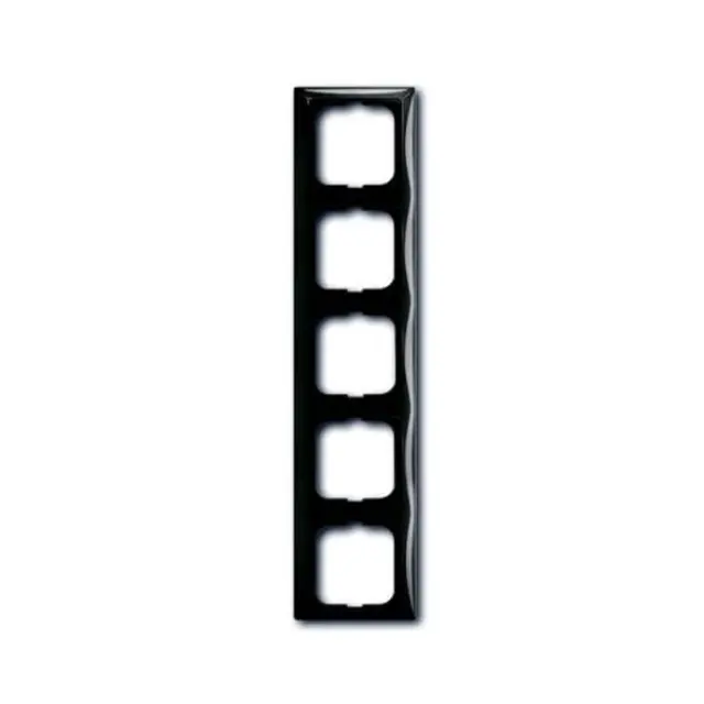 2515-95-507 Cover Frame 5gang(s) château-black - Basic55