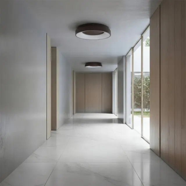 SALEM LED Φωτιστικό Οροφής CCT με Χειριστήριο Dimmable 75Watt Καφέ Ματ KLV-101-0280 2