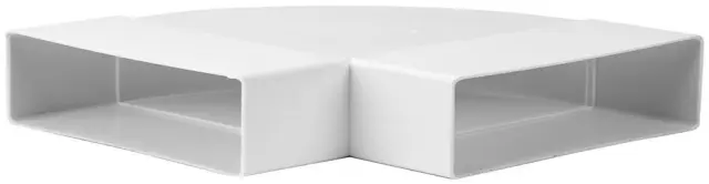 Europlast KLH25-90 - Σύνδεσμος Αγωγών Πλαστικός, Γωνιακός 90°, Οριζόντιος, 220x55mm
