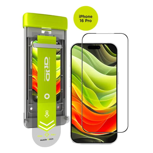 Mobile Origin Screen Guard 3D AR with Appllicator PRO iPhone 16 Pro 2