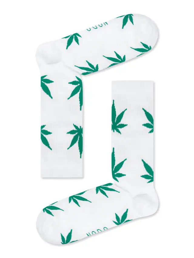 Βαμβακερή Κάλτσα με Σχέδια Marijuana NODO - 37-43
