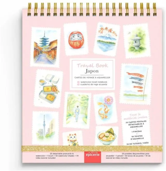 Travel Book Japon - Σετ Ακουαρέλας και Δημιουργικής Ζωγραφικής Ταξιδίου / 357001 (La Petite Epicerie)