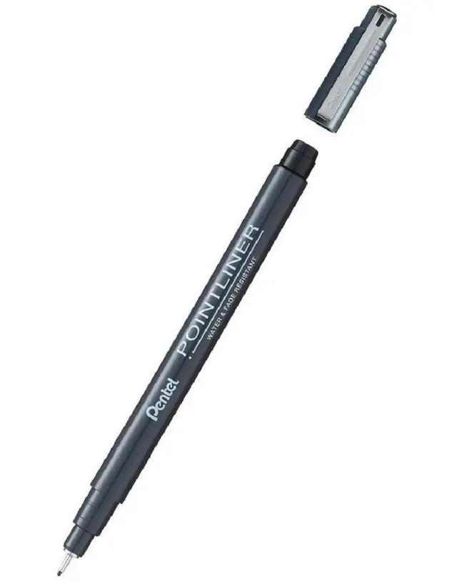 Μαρκαδόρος Pointliner Pentel 0,03mm Μαύρος / S20P-03A (Pentel)