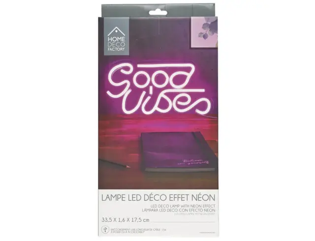 Φωτιστικό Neon Home Deco Factory LA10471 - Good Vibes - USB LA10471 2