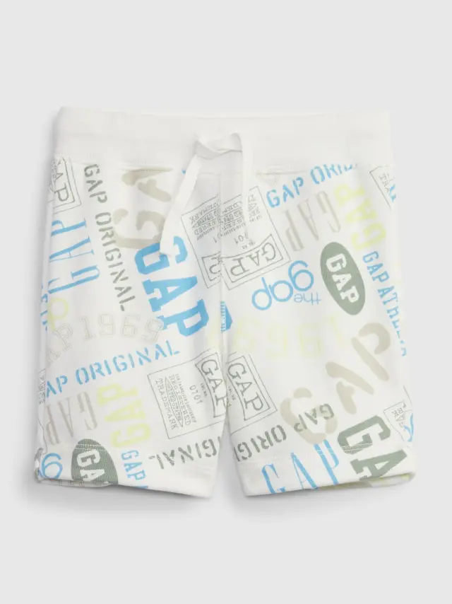 Άσπρο BabyGap Logo Pull-On Σορτς new off white