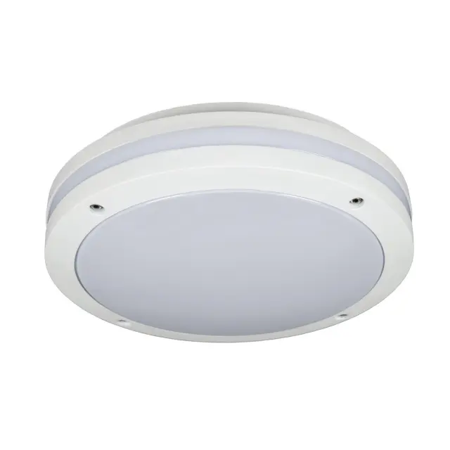 Στρογγυλό Φωτιστικό Οροφής Are VK/01077/W Λευκό E27 Max 20W IP54 Ø30x10cm Άσπρο