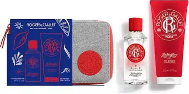 Roger & Gallet Jean Marie Farina XMAS PROMO Eau de Cologne 100ml & Gel Douche 200ml + Νεσεσέρ