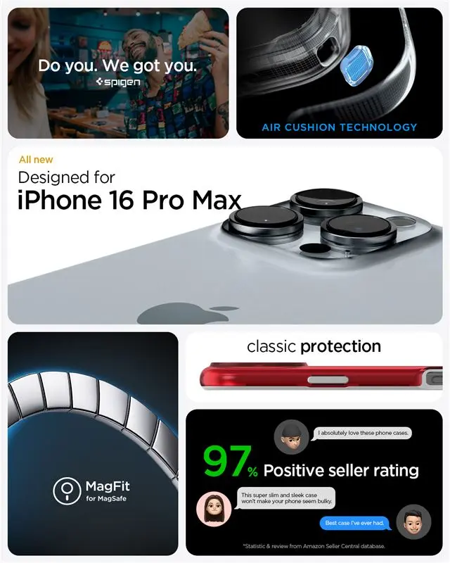 Spigen Classic C1 MagSafe, ruby - iPhone 16 Pro Max 2