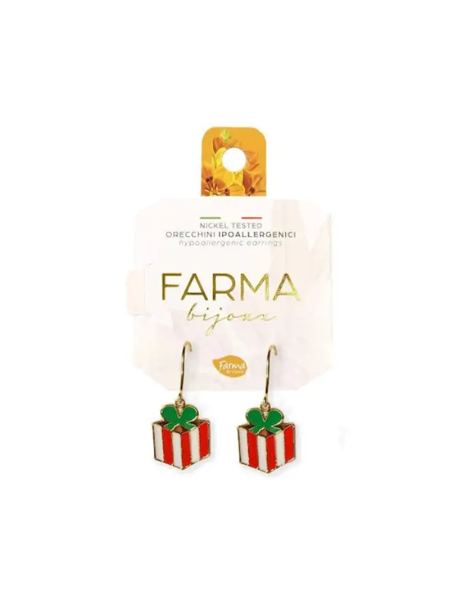 Farma Bijoux Σκουλαρίκια Κρεμαστά με Πέτρες
