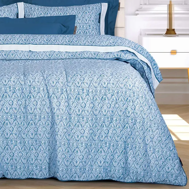 Σετ Σεντόνια 260x280 King Size Essential Greenwich Polo Club 2268 Blue-White Χωρίς Λάστιχο100% Βαμβακοσατέν 2