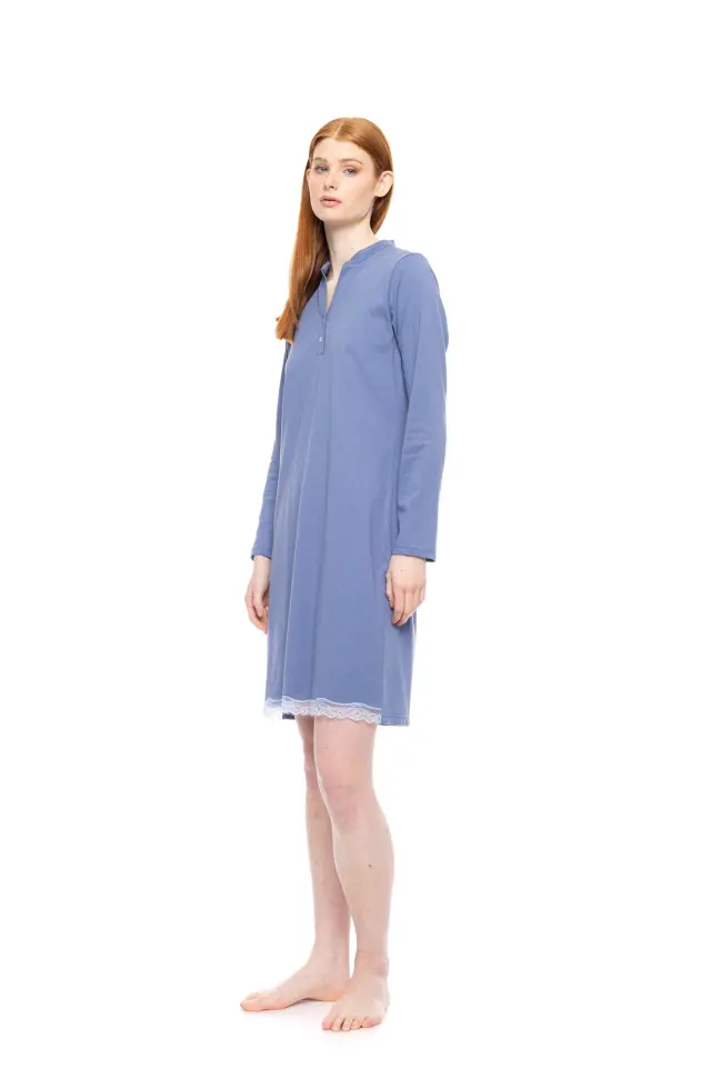 W1735 - Cosmos Blue - NIGHTGOWN NIGHT LOVERS SOLID 3