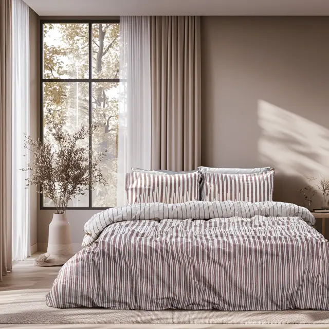 Beauty Home Σετ σεντόνια μονά με λάστιχο Glory Art 12367 110x200+32 Μπεζ