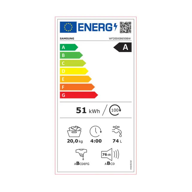ΠΛΥΝΤΗΡΙΟ ΡΟΥΧΩΝ (20KG)WF20DG8650BWU4 SAMSUNG 2