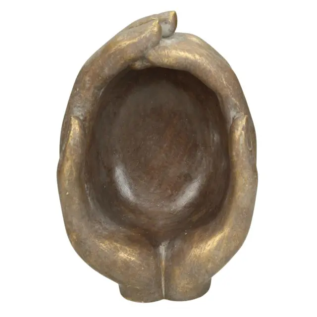 Κασπώ Χέρια Χρυσό Τσιμέντο 18.5x16.5x9.5cm 3