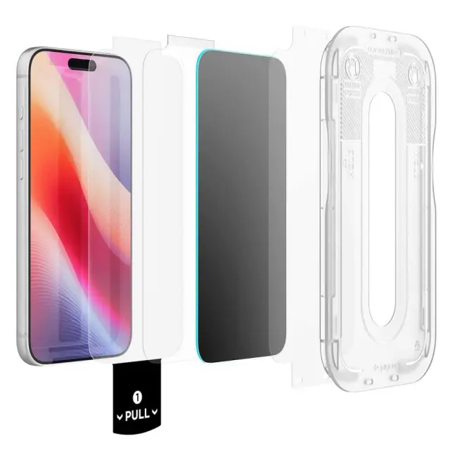 Spigen Glass tR EZ Fit Pro HD (Privacy) 2 Pack, transparency - iPhone 18 Pro Max 3