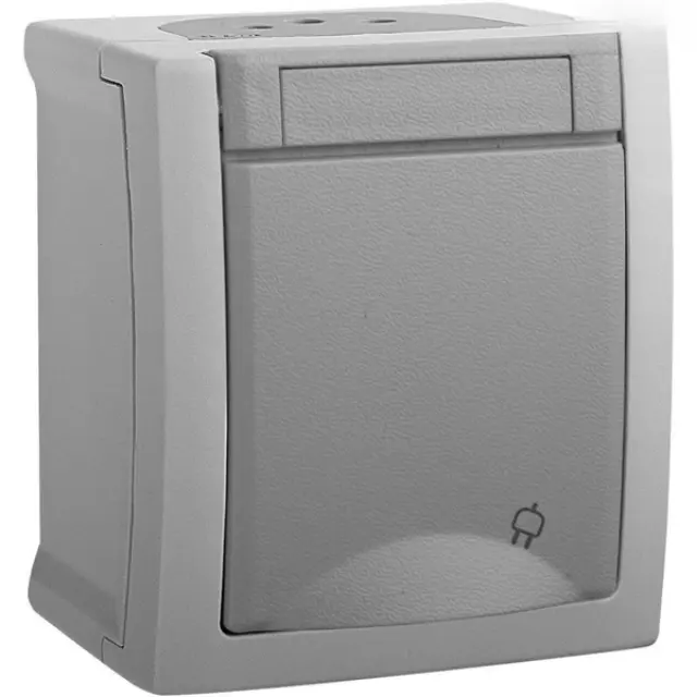 Pacific Grey (Quick Connection) Child Protected Earthed Socket