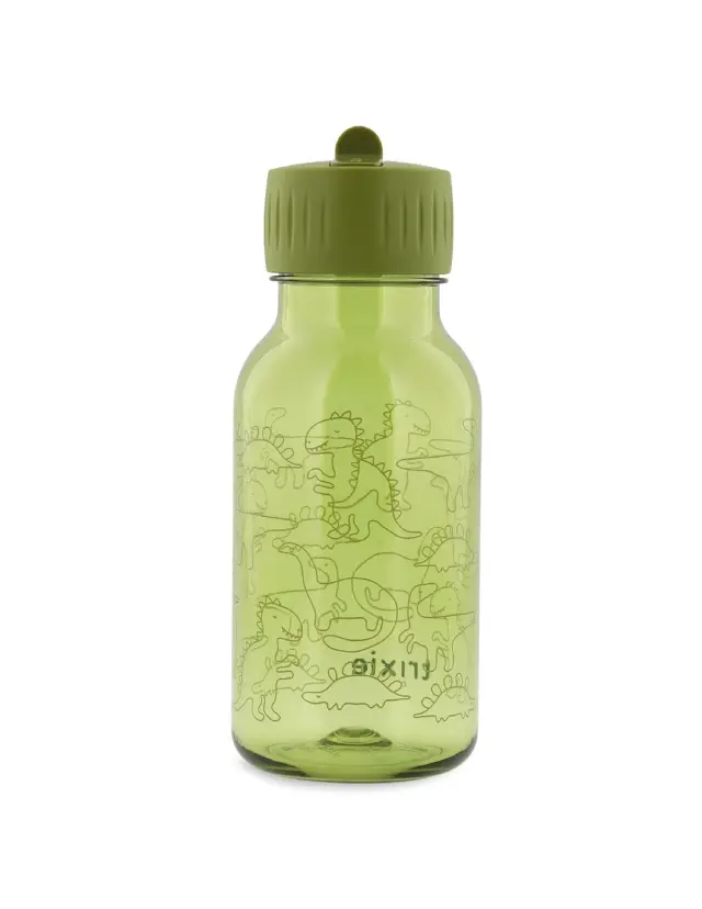 Trixie Tritan Bottle Αδιάβροχο Μπουκάλι Νερού με Πρακτικό Στόμιο 350ml - Daring Dino