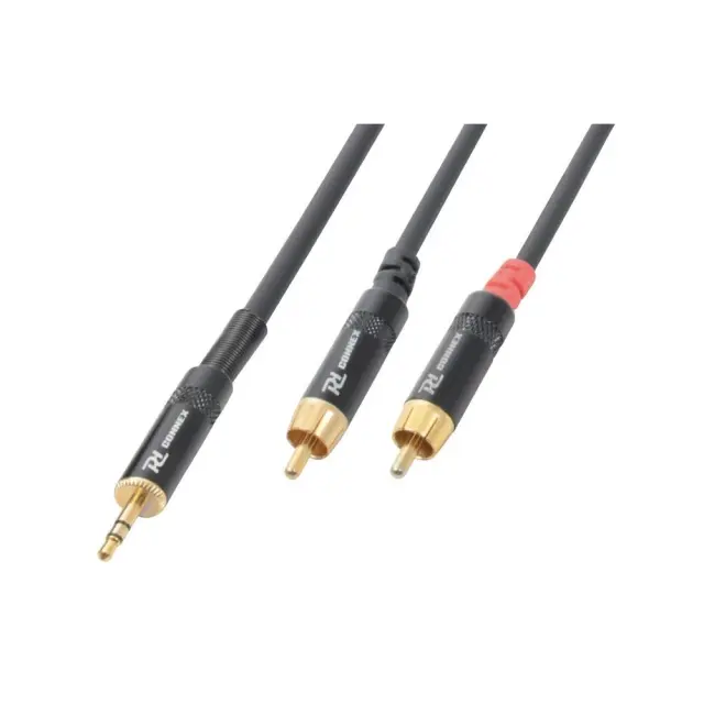 POWER DYNAMICS CABLE 3.5 Stereo- 2xRCA αρσ. 6.0m