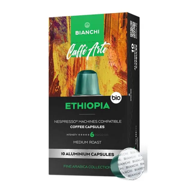 Bianchi Ethiopia Nespresso κάψουλες αλουμινίου - 10 τεμάχια