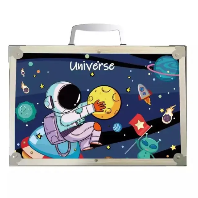 Σετ Βαλιτσάκι Ζωγραφικής με 145τμχ Astronaut Μπλε
