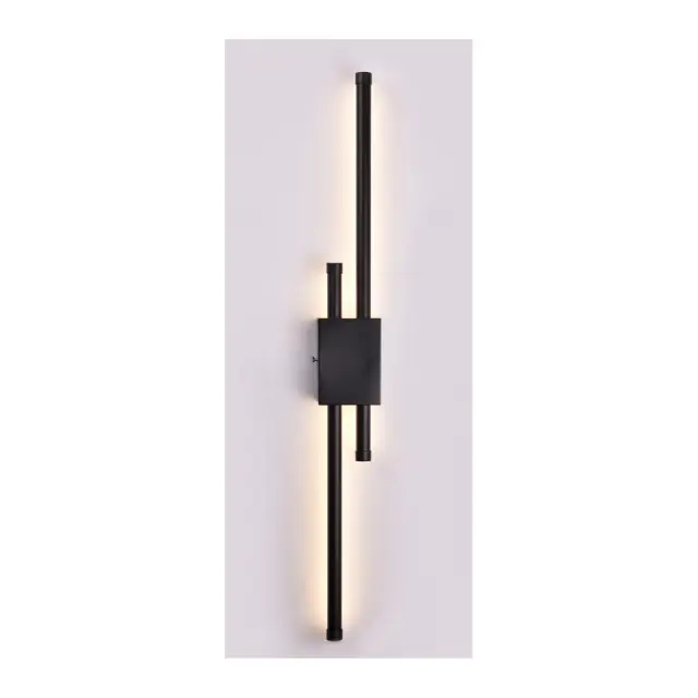 Inlight Επιτοίχιο φωτιστικό LED 19W 3CCT από μαύρο μέταλλο (43046-BL) 2