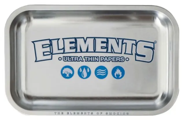 Elements Rolling Tray Δίσκος Silver Small (17x27cm)