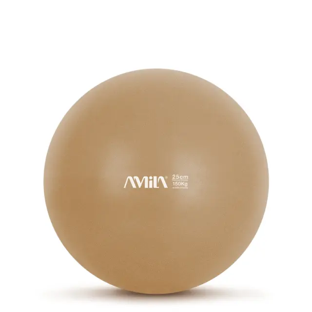 Amila μπαλα Pilates 25cm , χρυσό χρώμα ,σε κουτί