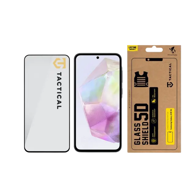 Tactical Glass Shield 5D for Samsung Galaxy A35 5G Black 3