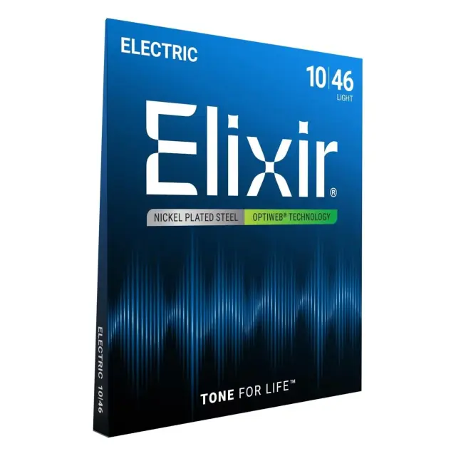 Elixir 19052 Optiweb Nickel Plated Light Χορδές Ηλεκτρικής Κιθάρας 10-46