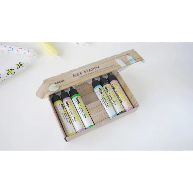 Σετ Bee Happy Χρώματα-Στυλό για Διακόσμηση Κεριών KREUL Candle Pen, 6 τεμ. 3