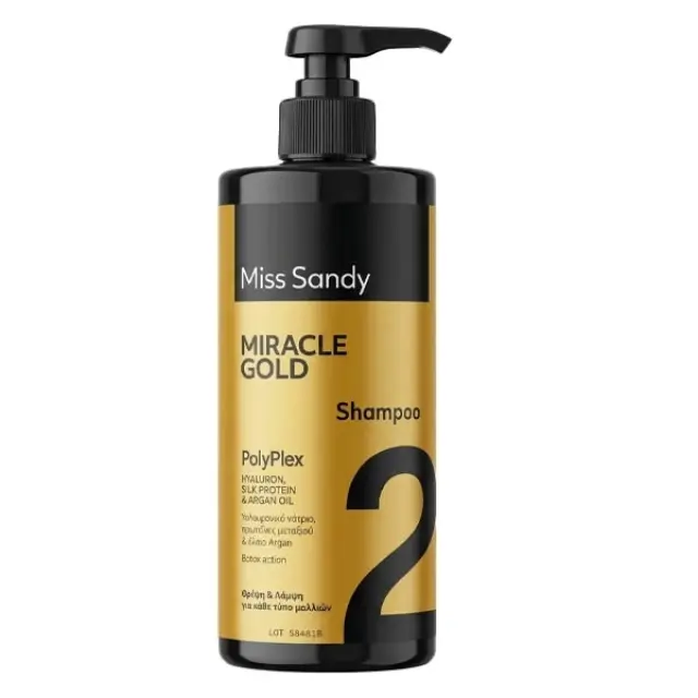 Miss Sandy Polyplex Σαμπουάν Μαλλιών Miracle Gold 1000ml