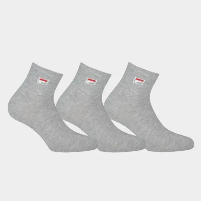 Σετ Καλτσες Fila HeatherQuarter Plain Nos F9303-400 Γκρι - 39-42