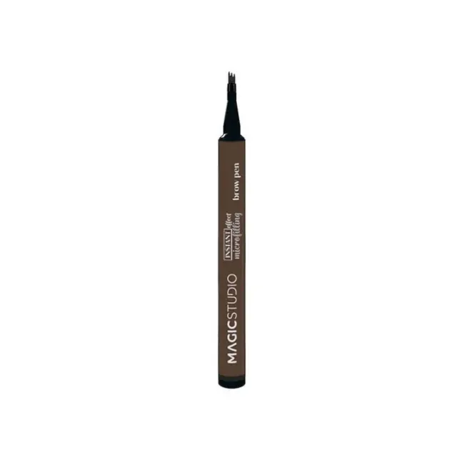 Magic Studio Microfilling Brow Pen Σκούρο Καφέ 2