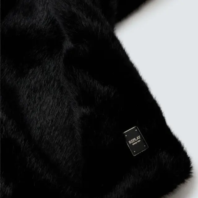 Κασκόλ Replay AW00AX.000.A7243T-C098 Μαύρο - ONESIZE 3