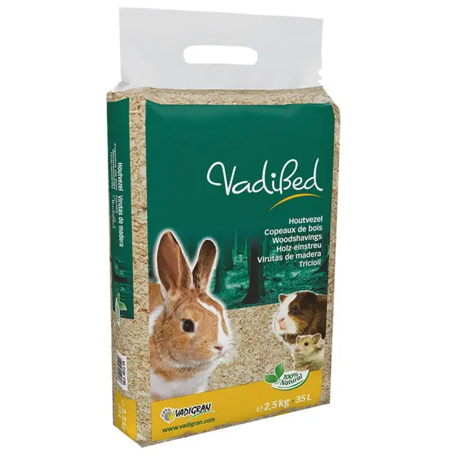 Vadigran Vadibed Woodshavings Υπόστρωμα Ξύλου για Μικρά Τρωκτικά & Κουνέλια 35lt/2.5kg