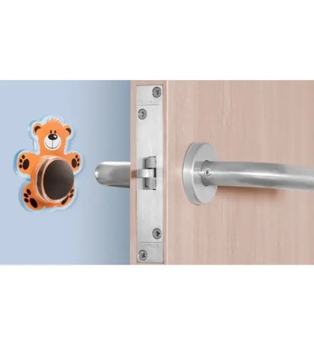 ΣΤΟΠ ΠΟΡΤΑΣ ΤΟΙΧΟΥ ΑΥΤΟΚΟΛΛΗΤΟ INOFIX 2461 63x63x18MM ΣΕ ΣΧΗΜΑ ΑΡΚΟΥΔΑΚΙ 2