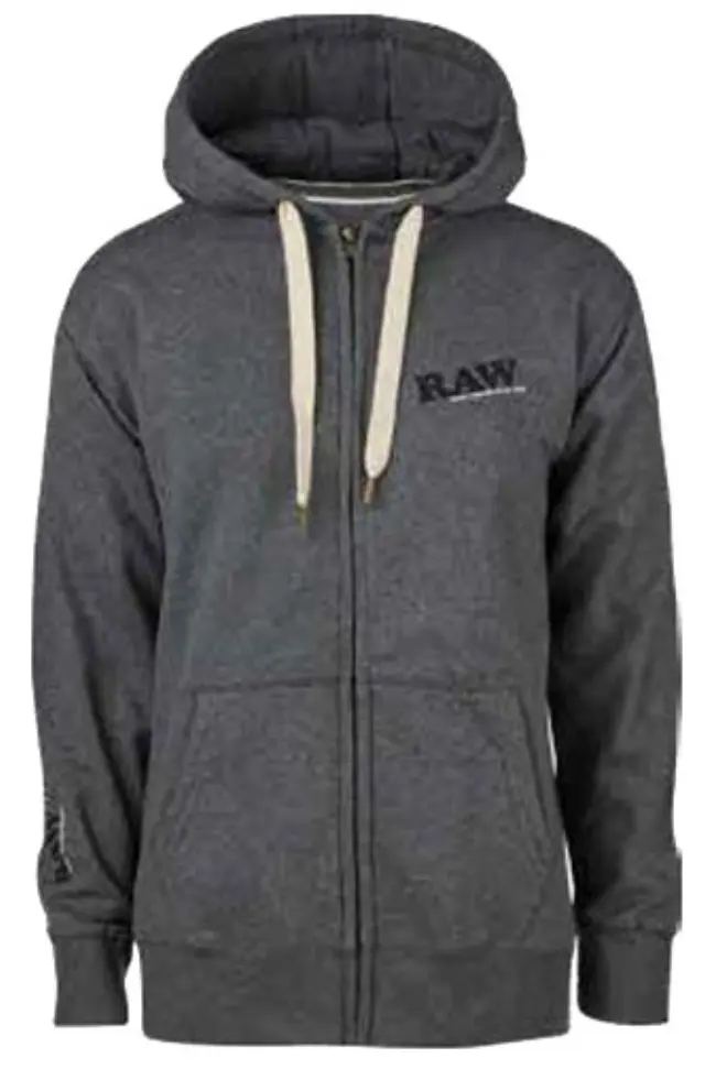 RAWthentic Φούτερ Original Zipper Grey «Raw Edition» με Φερμουάρ - Γκρι - Medium