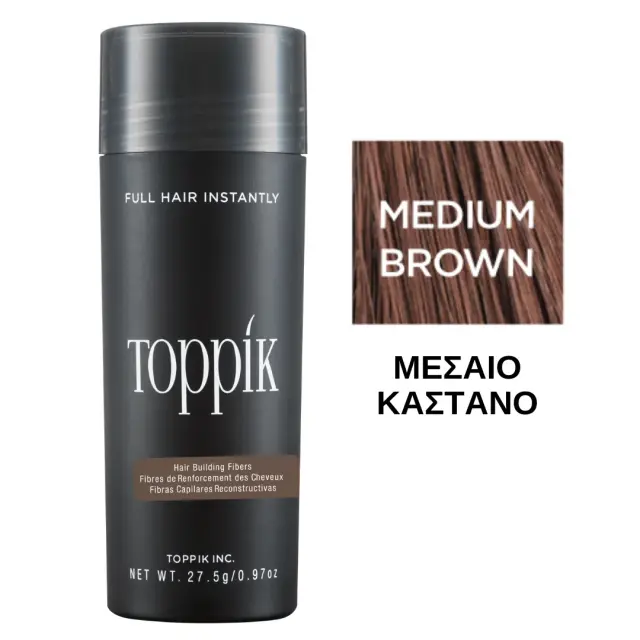 Toppik Hair Building Fibers Medium Brown 27.5g 2
