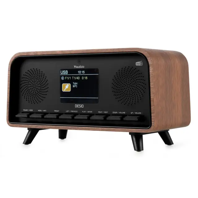 AUDIZIO DESIO ΡΑΔΙΟΦΩΝΟ DAB+ BT FM DARK WOOD 3