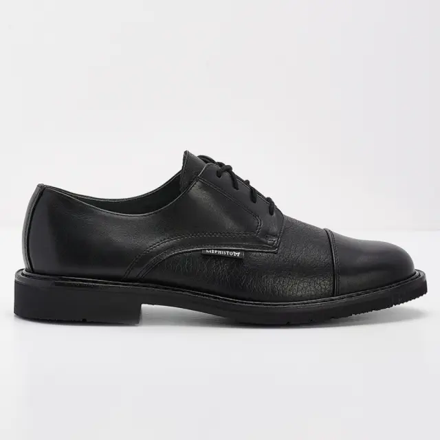 Mephisto Δετά-Oxfords Ανδρικό δέρμα Μαύρο MEP/MELCHIOR BLACK - 41