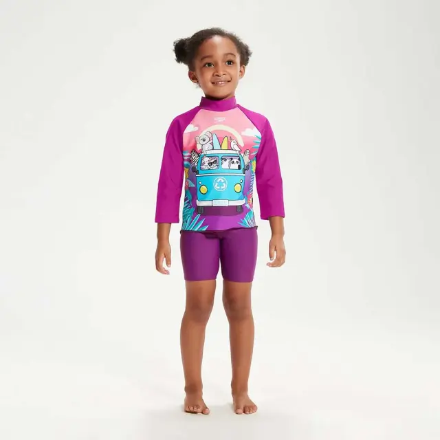 Speedo Girl's Digital Long Sleeve UV Protection Rash Top Μωβ 81350115151 (Speedo)