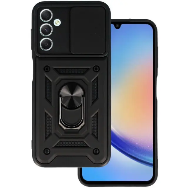 Hybrid Ring Holder Θήκη για Galaxy A54-Black OEM