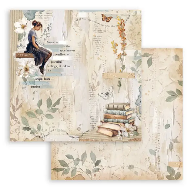 Χαρτιά scrapbooking 10τεμ, 30.5×30.5cm Stamperia, Secret Diary 3