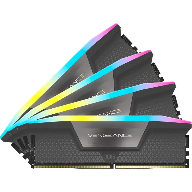 Corsair DIMM 64 GB DDR5-6600 (4x 16 GB) Quad-Kit (black, CMH64GX5M4B6600C32, Vengeance RGB, INTEL XMP)