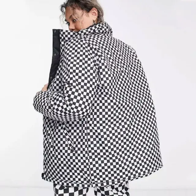 Μπουφάν Puffer Διπλής Όψης Vans VN0A7ROB-BLK Μαύρο - M 2