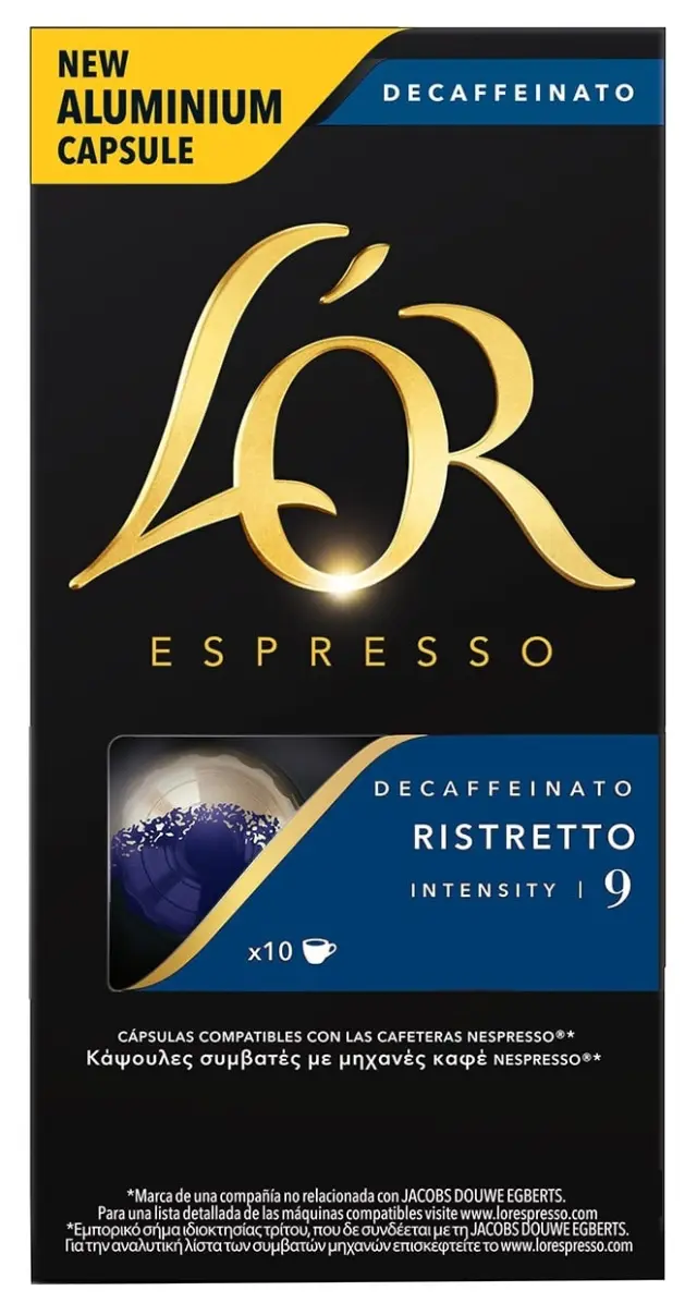 L'OR Decaf Ristretto Κάψουλες Nespresso 10τμχ