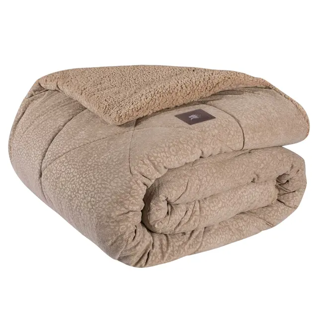 Κουβερτοπάπλωμα 240x250 King Size 700gsm Essential Greenwich Polo Club 4437 Taupe 100% Πολυέστερ 3