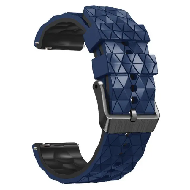 Λουράκι Σιλικόνης Football Texture για Samsung Galaxy Watch 3 45mm (Fits all 22mm) - Dark Blue/ Black OEM