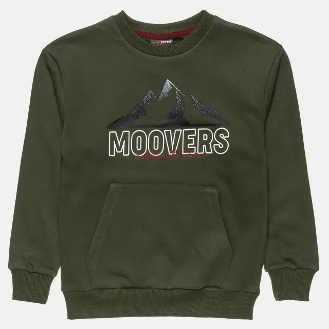 Μπλούζα φούτερ Moovers με ανάγλυφο τύπωμα